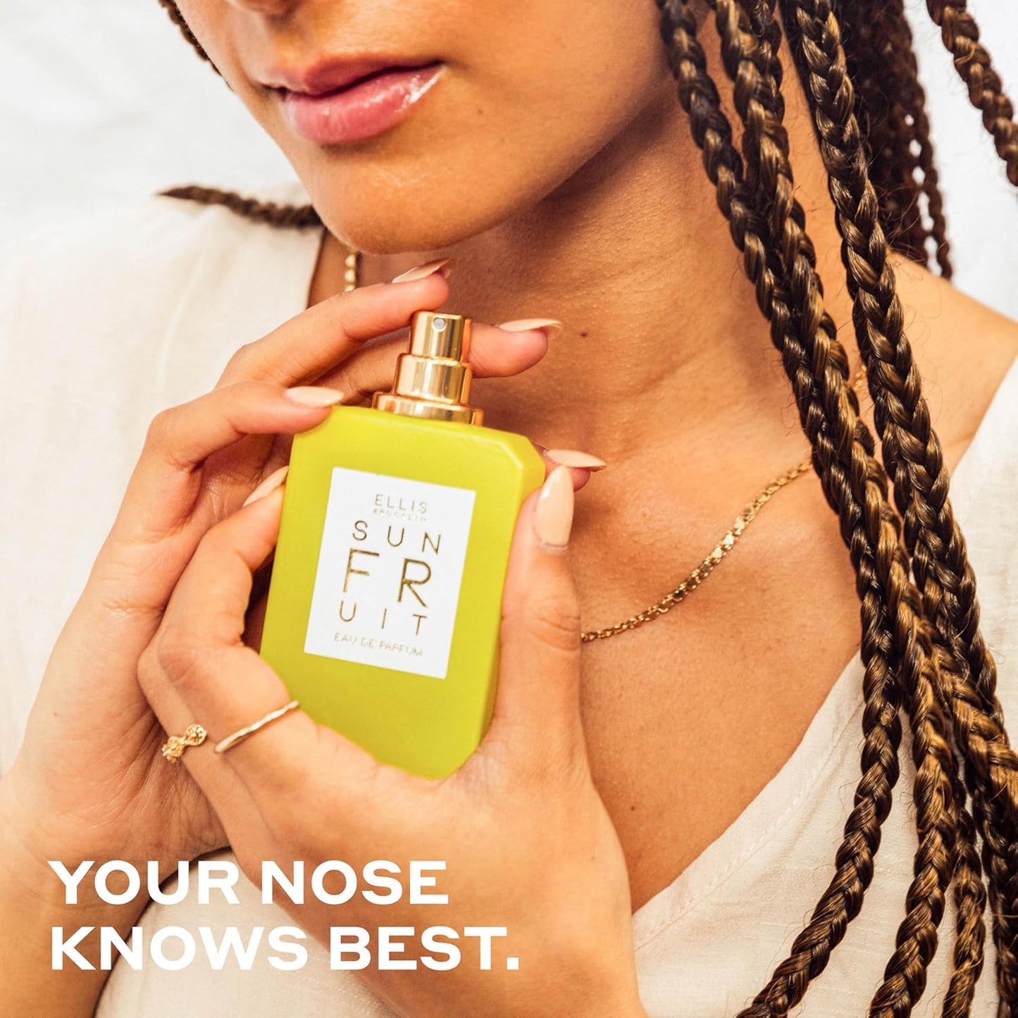 Ellis Brooklyn Sun Fruit Eau de Parfum, Fruity Floral Perfume for Women with notes of Fig, Jasmine & Vanilla, Vegan, Eco-Conscious, Cruelty-Free Paraben-Free, Made in the USA, 50ml / 1.7oz