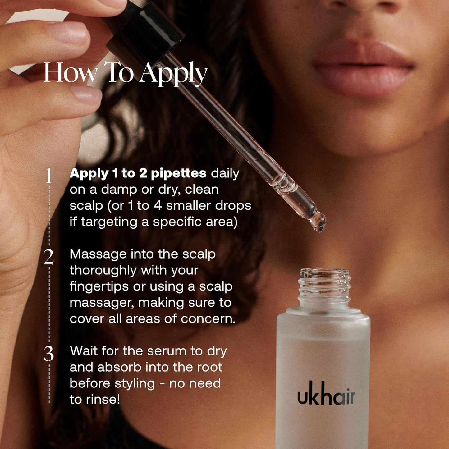 UKLASH Enhancing Hair Serum for Men and Women, Promotes Thickness in Thinning Hair & Hair Loss, Clinically Tested, Lightweight & Fast-Absorbing