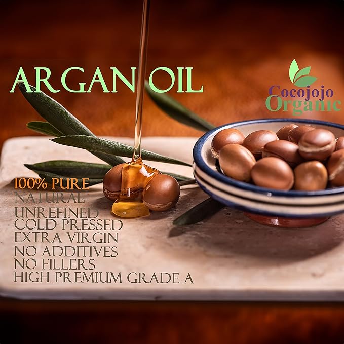 Dr Joe Lab Argan Nut Oil 32 oz Pure Natural Moroccan Argon Nut Unrefined Cold Pressed Extra Virgin - for Hair Skin Body Nail and Beard - Moisturizing, Soothing, Hydrating, & Nourishing Marrakesh Oil