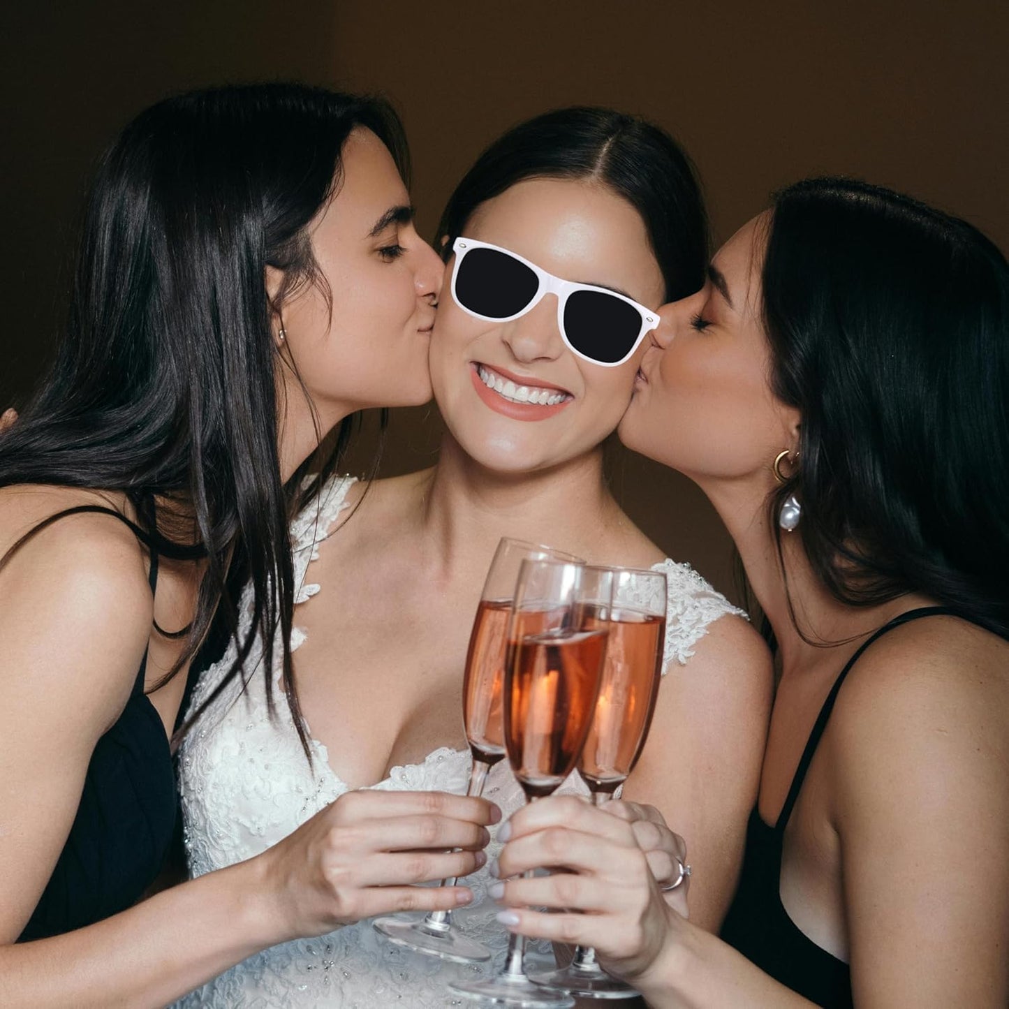 Bridesmaid Proposal Gifts 4.1inch 12pcs Square Hair Claw bachelorette party accessories Clips for Wedding Party Favors (White&Dusty blue)