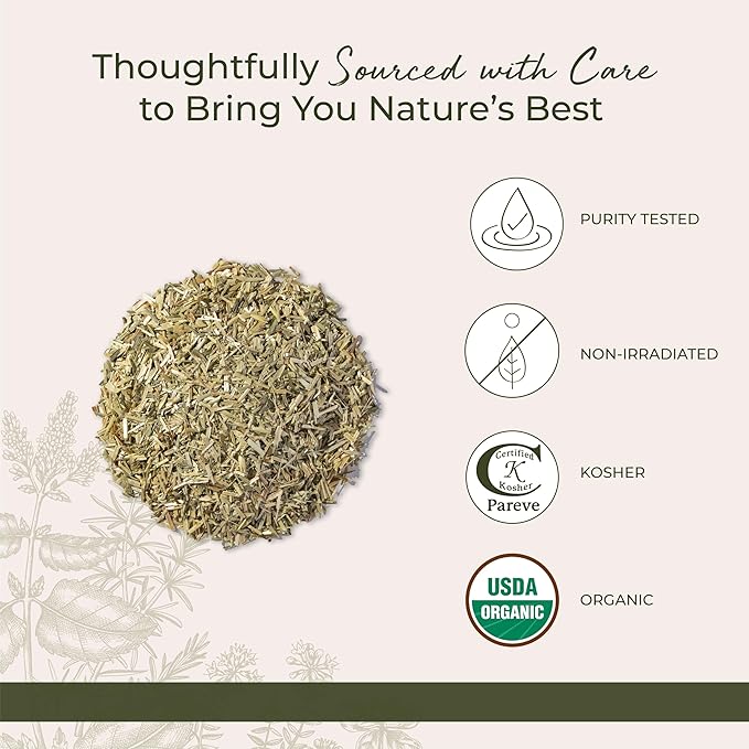 Starwest Botanicals Oatstraw Loose Leaf Organic - Dried Herb for Tea & Cooking, Cut & Sifted, Natural Wellness Support for Women & Men, Certified Kosher, Non-GMO - Bulk 1 lb Bag