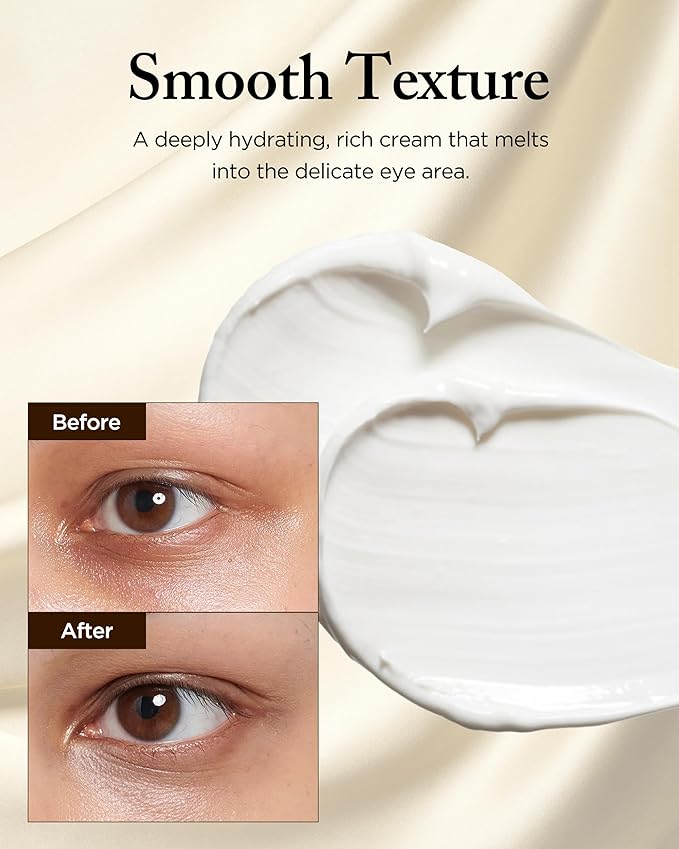 Hyoyong Korean Traditional Herbal Fermented Eye Cream Anti-Aging Treatment for Fine Lines Dark Circles with Lecithin, Botanical Extracts, Revitalizing for Sensitive Skin, 1.01 oz.