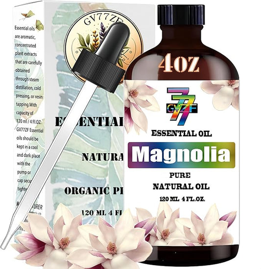 Magnolia Essential Oil,Magnolia Oils 4 oz/120 ml of diffusers, humidifiers, Home Baths, Cleaning Products, Yoga, DIY Soaps and DIY Scented Candles