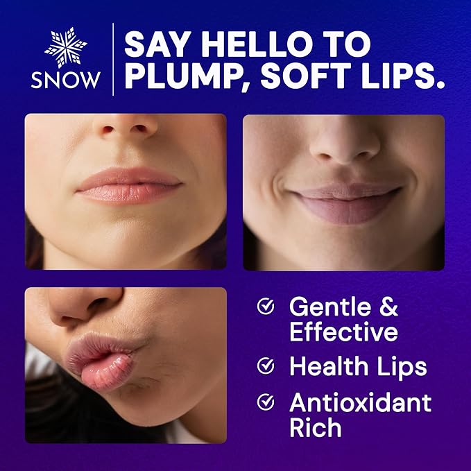 Snow Rejuvenating Lip Treatment with Hyaluronic Acid | Deeply Hydrating Lip Balm for Youthful-Looking Lips | Moisturizing Balm for Chapped Lips Nourishing Moisturizer Soft & Supple