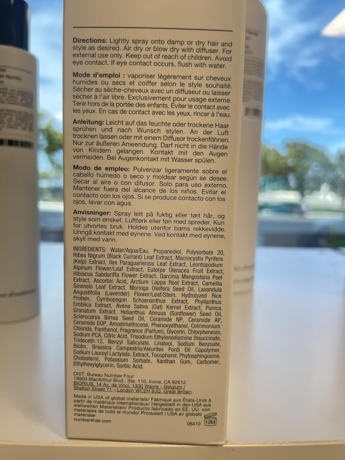 Number 4 Sugar Texture Spray for Hair, Wavy Hair Products, Texturizing Spray, 4.9 oz