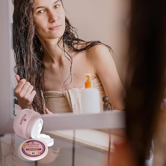 Botanical Hydrating Hair Mask for Damaged Hair – Max Repair & Deep Hair Conditioner – Hair Moisturizer, Infused with Argan Oil Plus 10 More Nourishing Oils – Fresh Floral Aroma, 8.45 fl oz