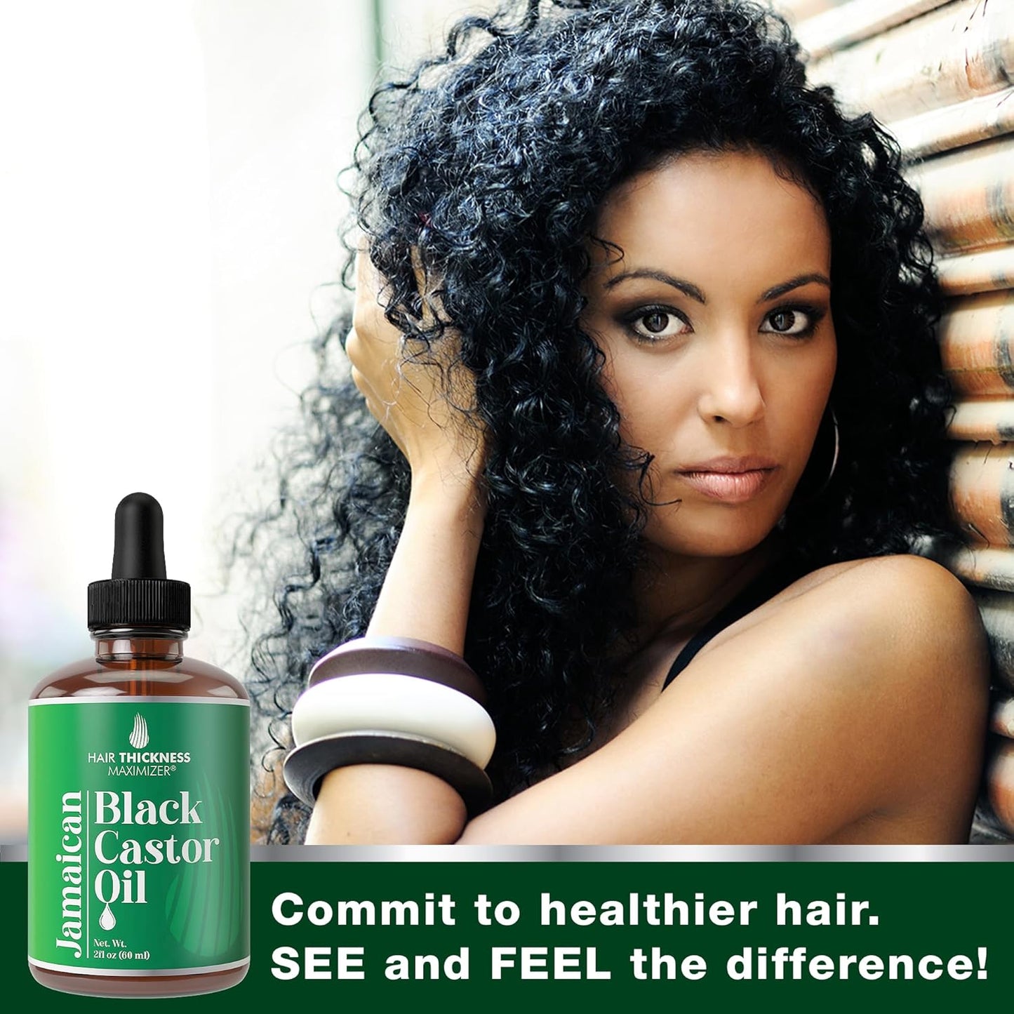 Jamaican Black Castor Oil for Hair Growth. Strengthens & Hydrates Thinning, Dry Hair for a Healthier-Looking Scalp. For Women & Men – Vegan & Unscented 2oz Serum