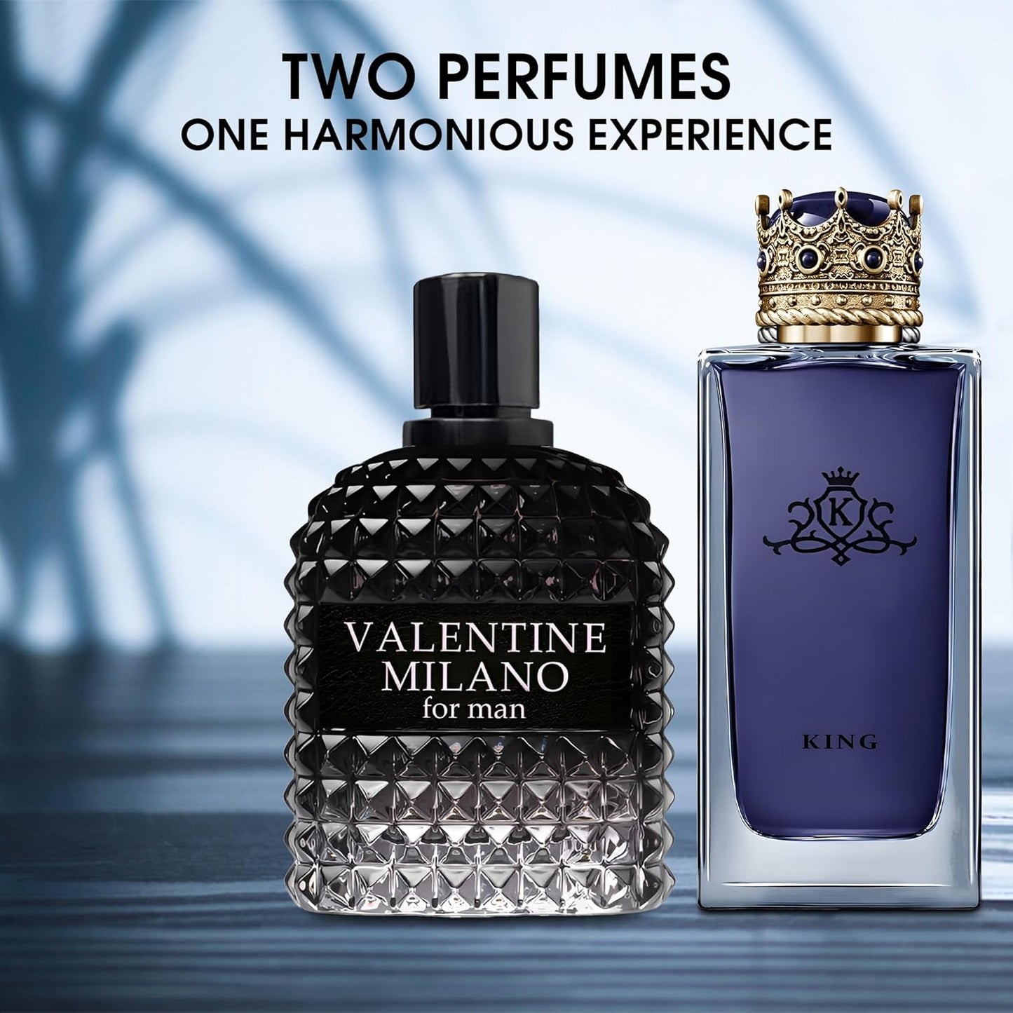 SavageExt/King 2PCS Eau De Toilette for Men-Fresh, Romantic Scent Perfume for Men 3.4 Fl Oz Each Mens Cologne For All Skin Daily Used