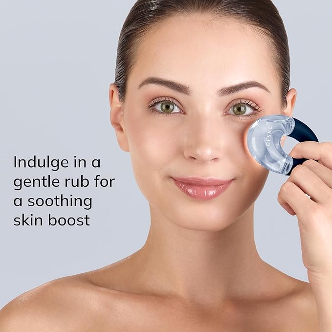 SmartAppGuided™ Cool & Warm Eye Massager | 7 in 1 | Multifunctional Massager | Eyes & Face | Battery-free Cooling & Warming | Firms, Relaxes & De-Puffs Skin | Ring-shaped Design for Easy Grip