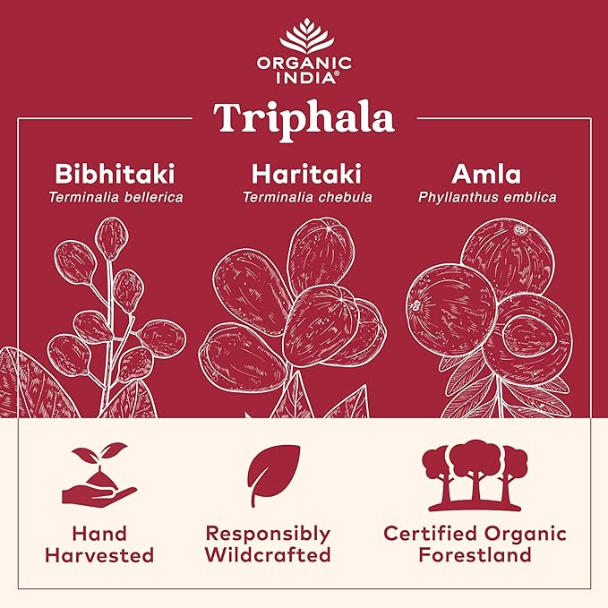 Organic India Triphala Capsules Organic 180 Capsules