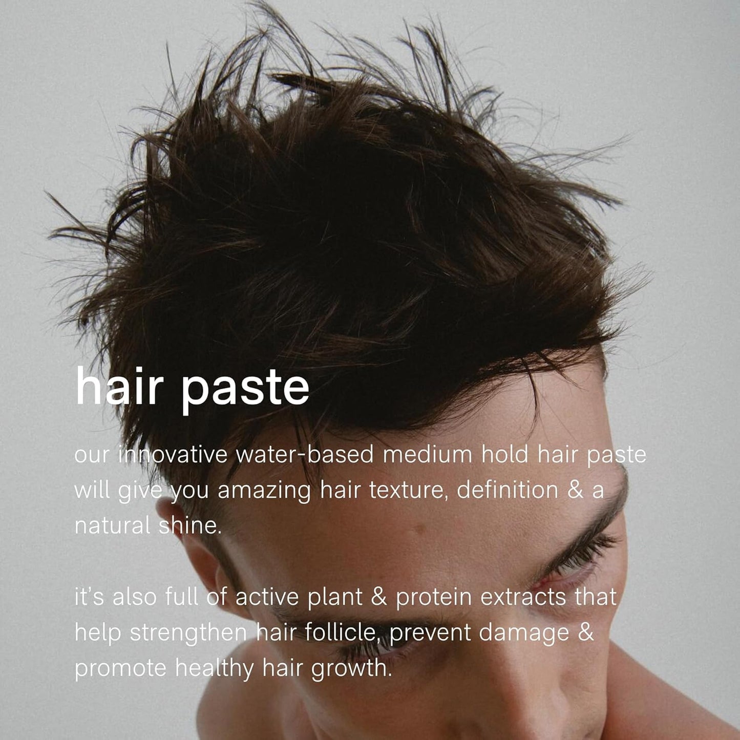 Jack Henry Hair Paste for Men - Natural Finish, Light Hold, Subtle Shine - Natural Plant Based Formula for All Hair Types - Petroleum Free for Non-Greasy Hair Texture - Unscented (1.69 oz)