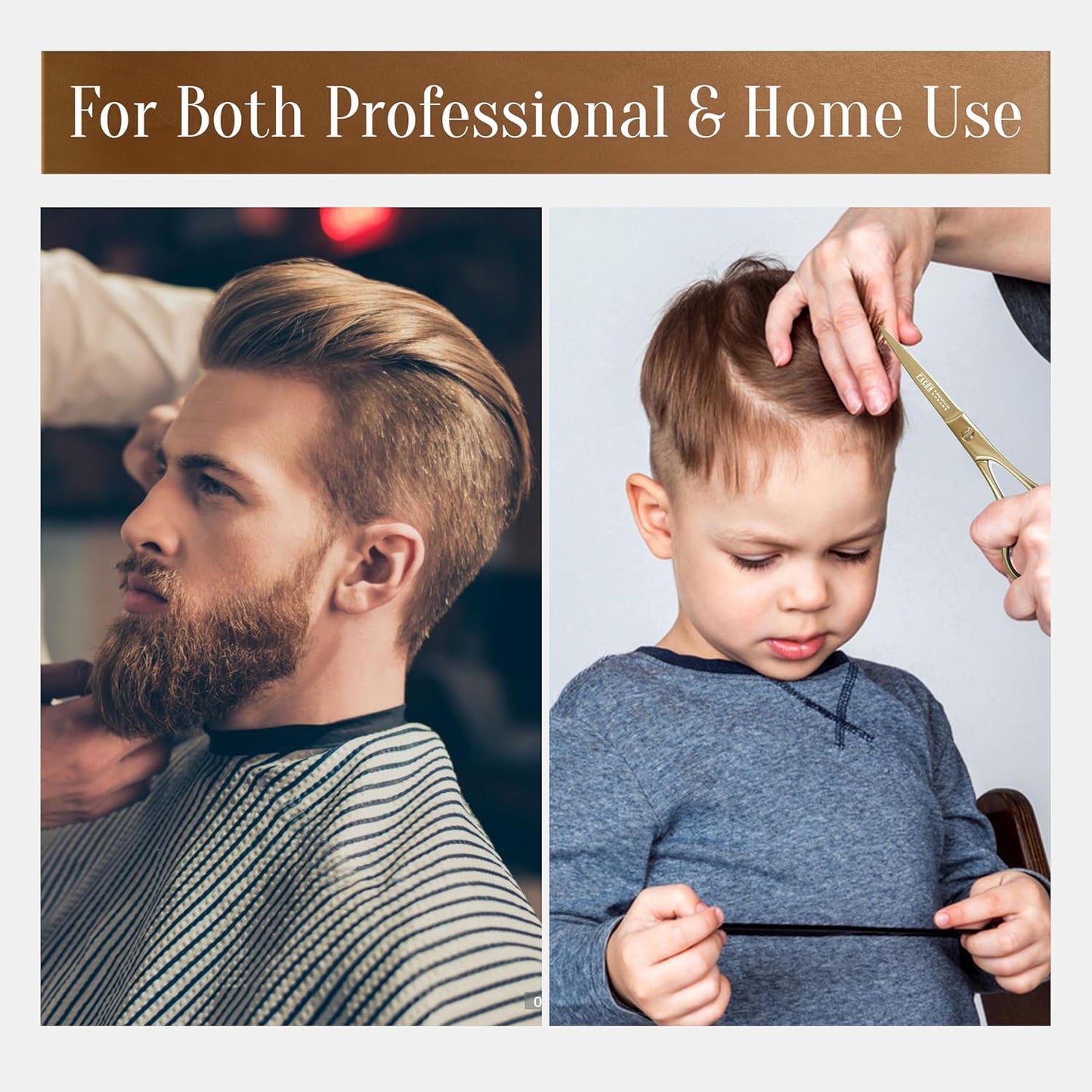 Facón Hair Cutting Scissors - Professional Hair Scissors 6.5 Inch Razor Edge Barber Shears Salon Hair Cutting Shears - Japanese Stainless Steel - Precision Cutting Premium Shears for Men, Women & Kids