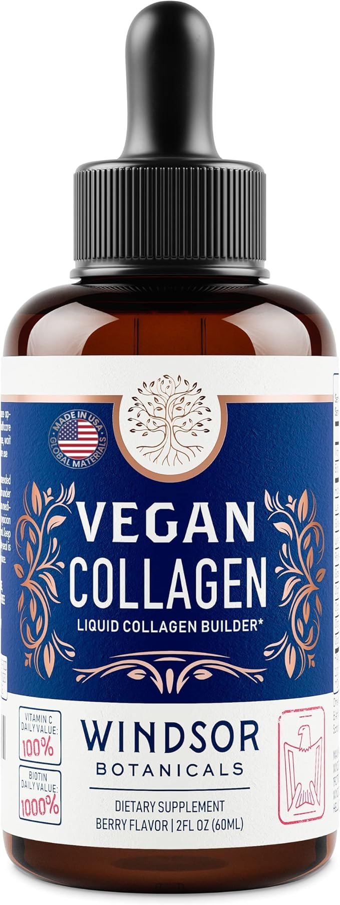 Vegan Collagen Builder Liquid Supplement 60ml, 30 30 Day