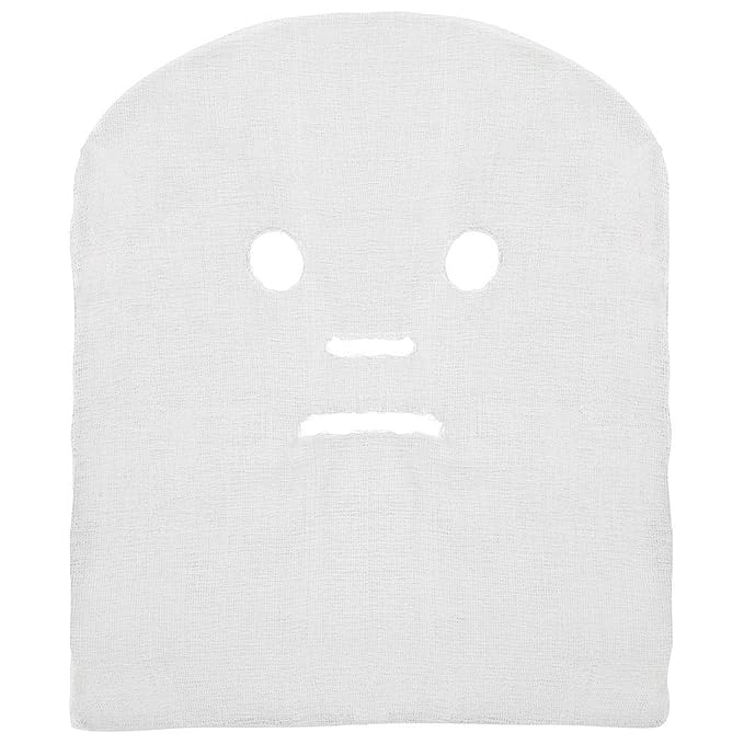 ForPro Precut Gauze Facial Mask, 100% Cotton Gauze, for High Frequency Facial Treatments and Masks, 100-Count (Pack of 2)