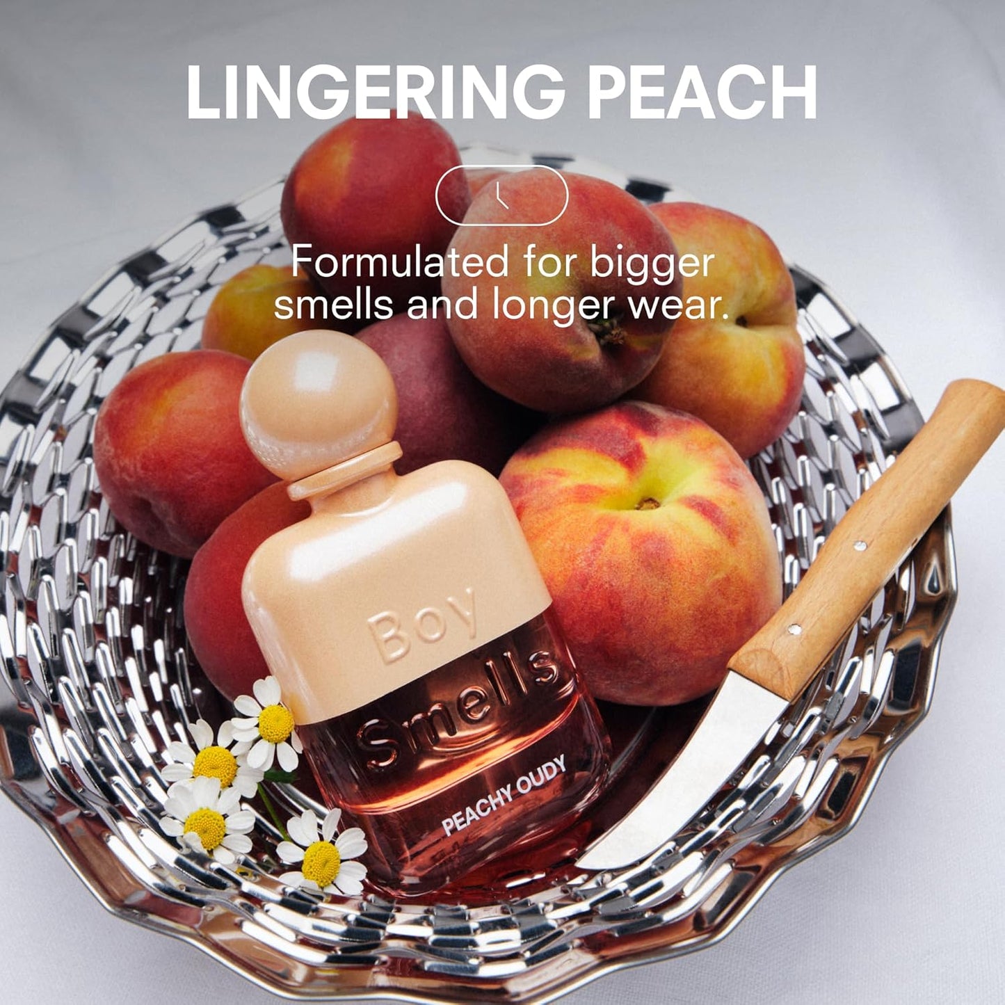 Boy Smells Peachy Oudy Travel Spray – Peach, Mimosa, Marigold and White Oud Scent – Fruity Woody Unisex Perfume – Long Lasting Travel Size Spray – 10ml