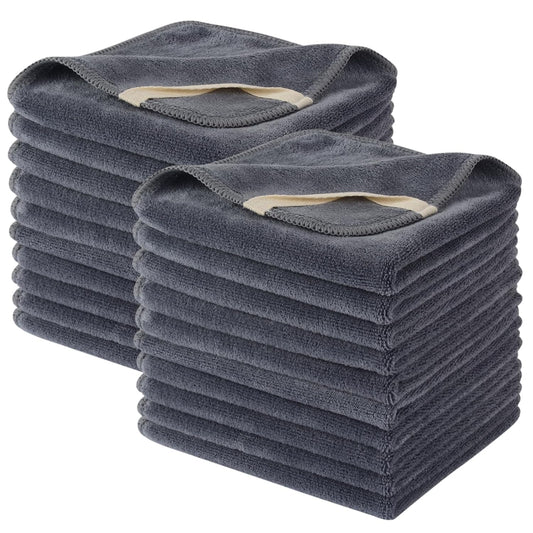 SINLAND Microfiber Facial Cloths Fast Drying Washcloth 12inch x 12inch Absorbent Face Wash Cloth Soft Makeup Remover Cloths