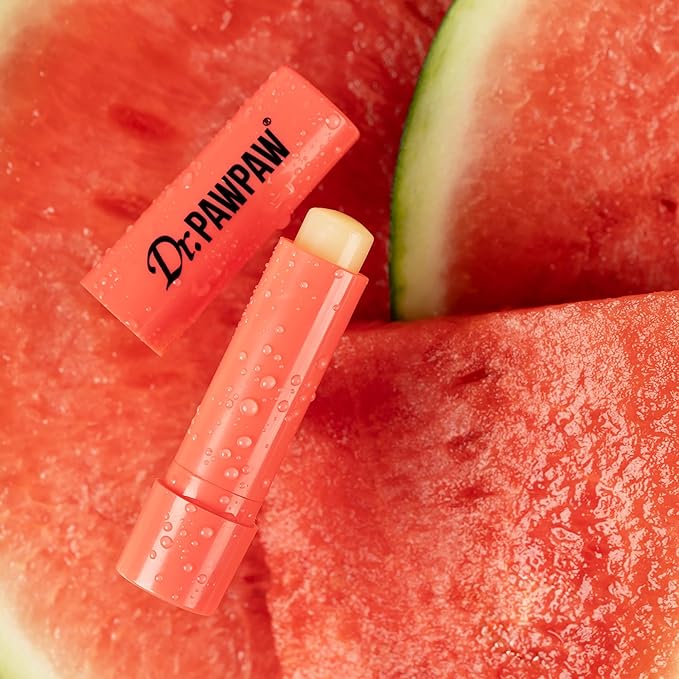 Dr. PawPaw Lip Balm - Hydrating Lip Balm Moisturizer with Aloe Vera for Deep Nourishment - Castor Oil Enriched - Watermelon - 0.13 oz