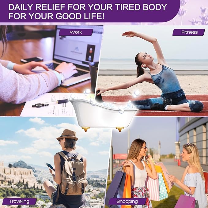 Bath Salt 4 Pack Kit 56 OZ Himalayan Pink Salt Foot Soak Lavender Orange Rose Scent Tea Tree Oil Epsom Salt Bubble Bath for Women Dead Sea Salt Moisturizing Skin Softens Calluses