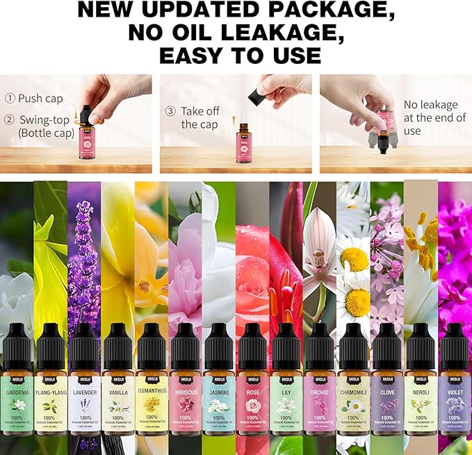 Essential Oils Set,Essential Oils for Home,Diffuser Scents Candies