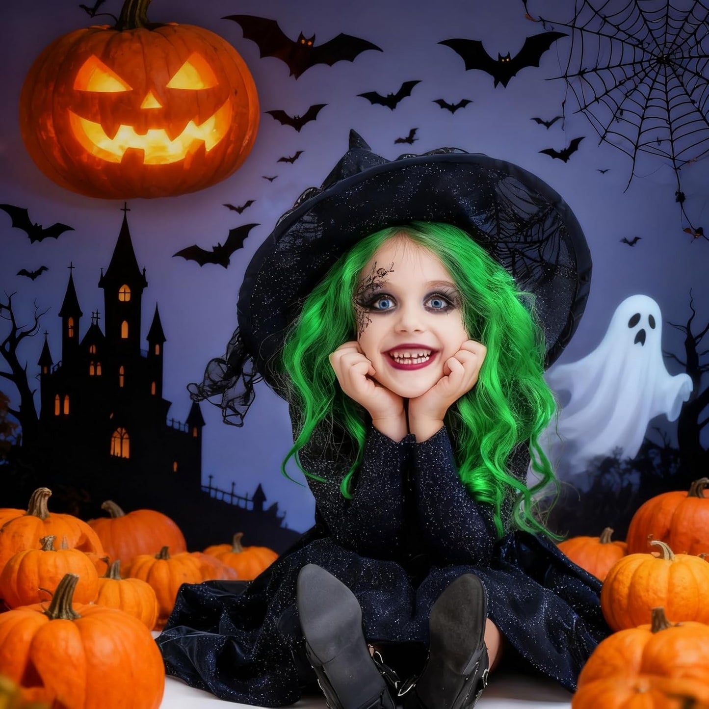 Green Temporary Hair Dye Wax Natural Instant Hair Color Wax Pomades 4.23 oz, Hair Styling Clay for Party, Cosplay, Halloween, Christmas