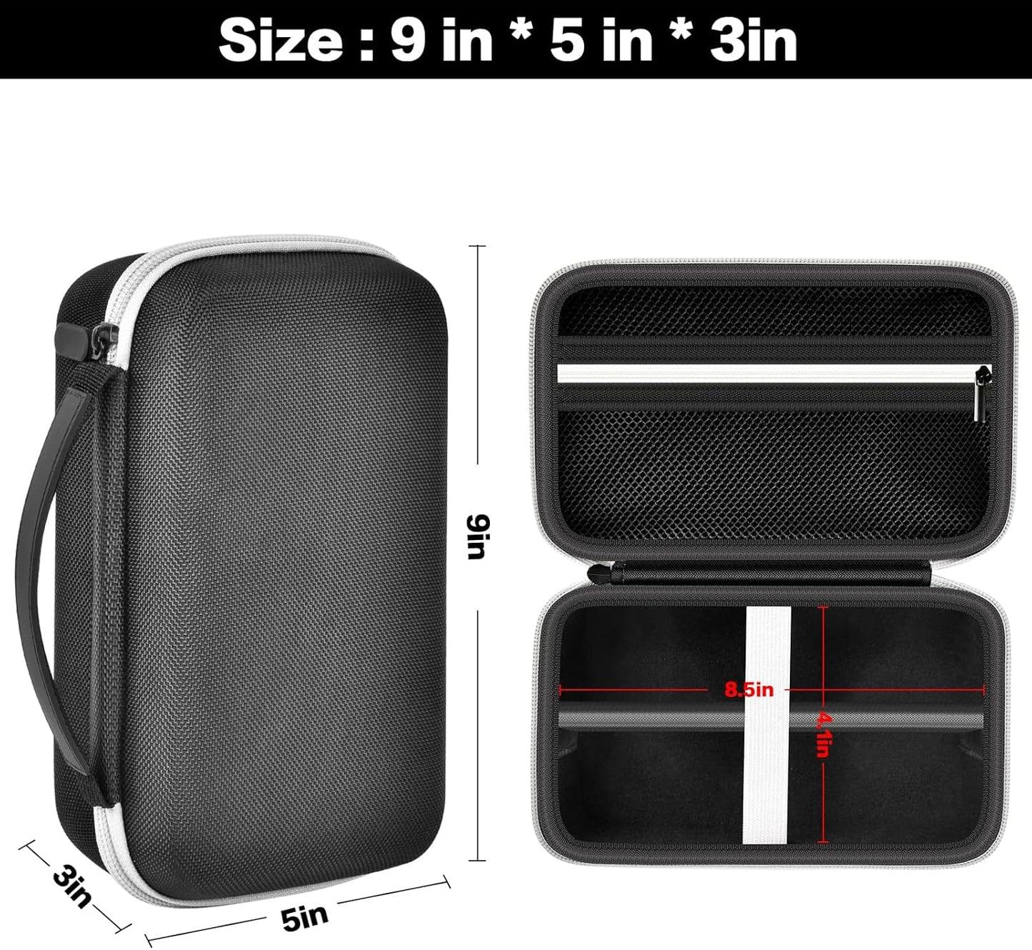 Case Compatible with KIKIDO for Novah for GLAKER for Ufree for FADEKING for GSKY for Romanda Professional Hair Clippers, Beard Trimmer Grooming Storage Holder for Hair Trimmers Set (Box Only)