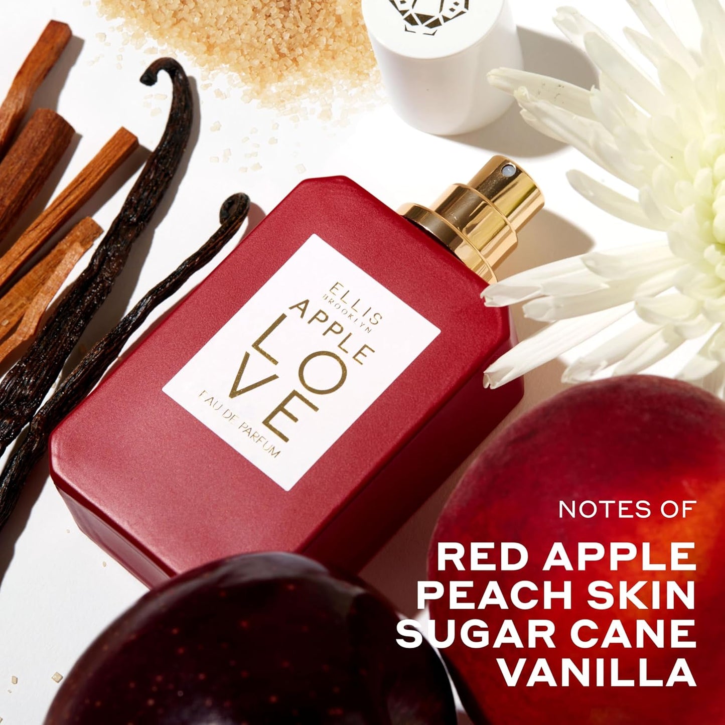 Ellis Brooklyn APPLE LOVE Eau de Parfum, Perfume for Women, Amber Gourmand, Apple Scented, Vegan, Cruelty-Free, Sustainable Ingredients, Made in USA – 50ml / 1.7 fl oz