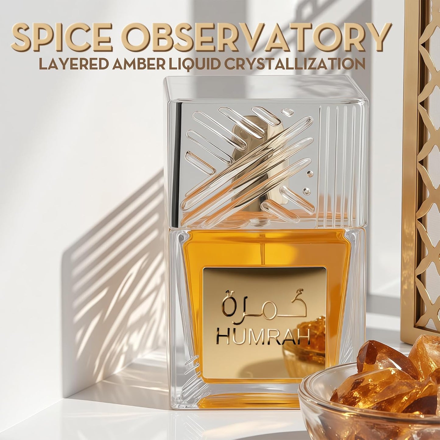 Cologne for Men Humrah 3.4 Fl Oz Eau de Toilette Spray Noted with Bergamot,Lavandin,Orange Blossom,Amber&Vanilla Fragrance Alcohol-Free Luxury Men's Perfume for Daily Use