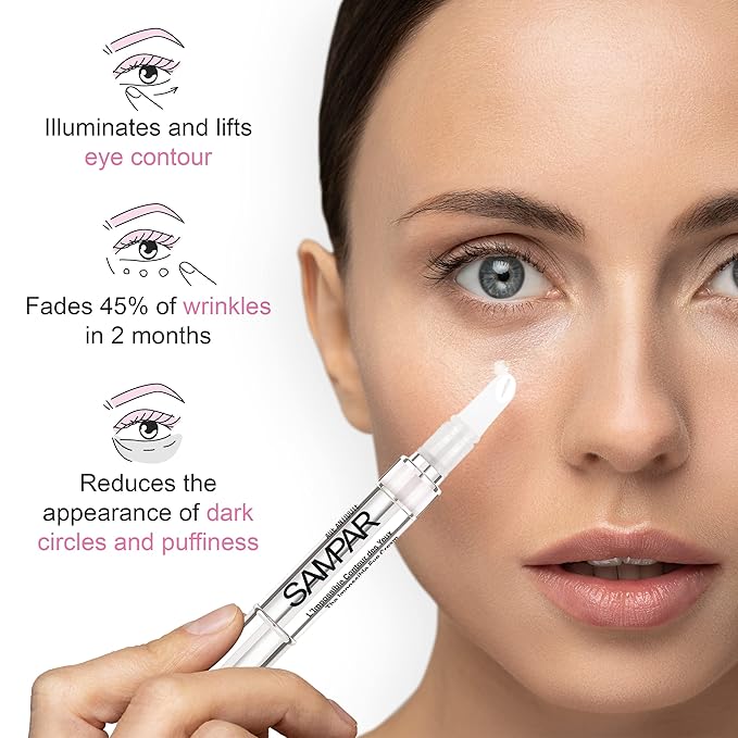 Illuminating Eye Cream - Anti-Aging, Hydrating & Brightening Treatment with Hyaluronic Acid, Vitamin C, and Essential Oils - Reduces Dark Circles, Fine Lines & Puffiness - All Skin Types
