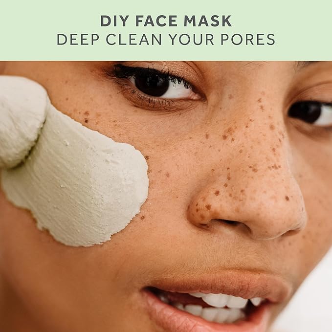 Calcium Bentonite Clay Food Grade Powder 1 Lb – Pharmaceutical | Natural Heavy Metal Detox & Pore Cleansing | Indian Healing | DIY Hair & Facial Mask | Toothpaste, Deo, Bath & Foot Soak