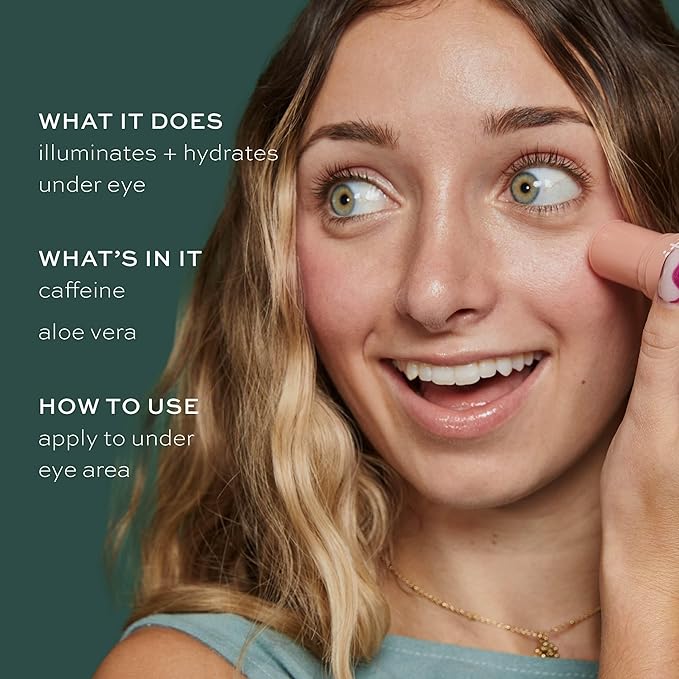 ITK Skincare Eye Cream Set - Caffeine Infused Under Eye Stick + Anti Aging Day + Night Eye Cream with Vitamin C and Ceramides - Brighten + Depuff - Hydrate, Firm + Reduce Puffiness - Skincare Set