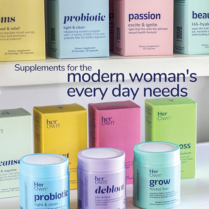 her own Probiotic & Prebiotic Gummy, 5 Billion 60 Gummies, 30 Servings 1)