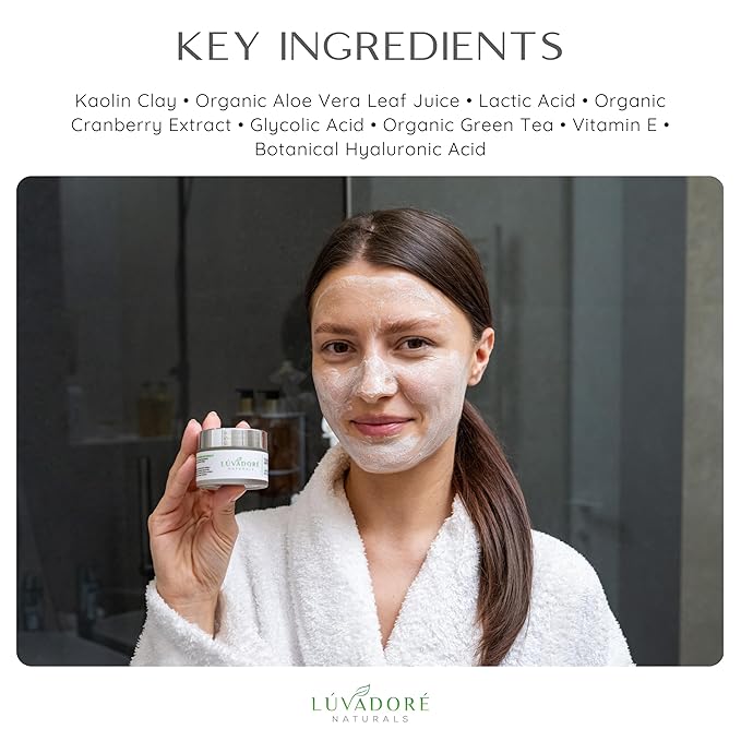 Flawless Fruits Antioxidant Mask – Lavender and Peach Face Masks Skincare Enriched with Red Wine, Green Tea Extracts – Revitalizing CoQ10 Hydrating Face Mask Improves Elasticity