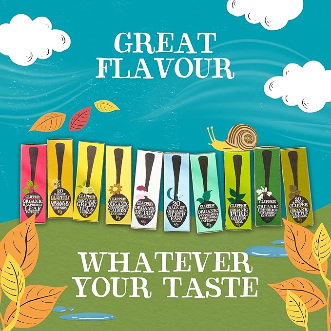 Clipper Tea Strawberry & Elderflower Herbal Tea – Caffeine Free, USDA Organic, Great Hot or Iced – Refreshingly Fruity, Natural, Fair & Delicious – 120 Tea Bags