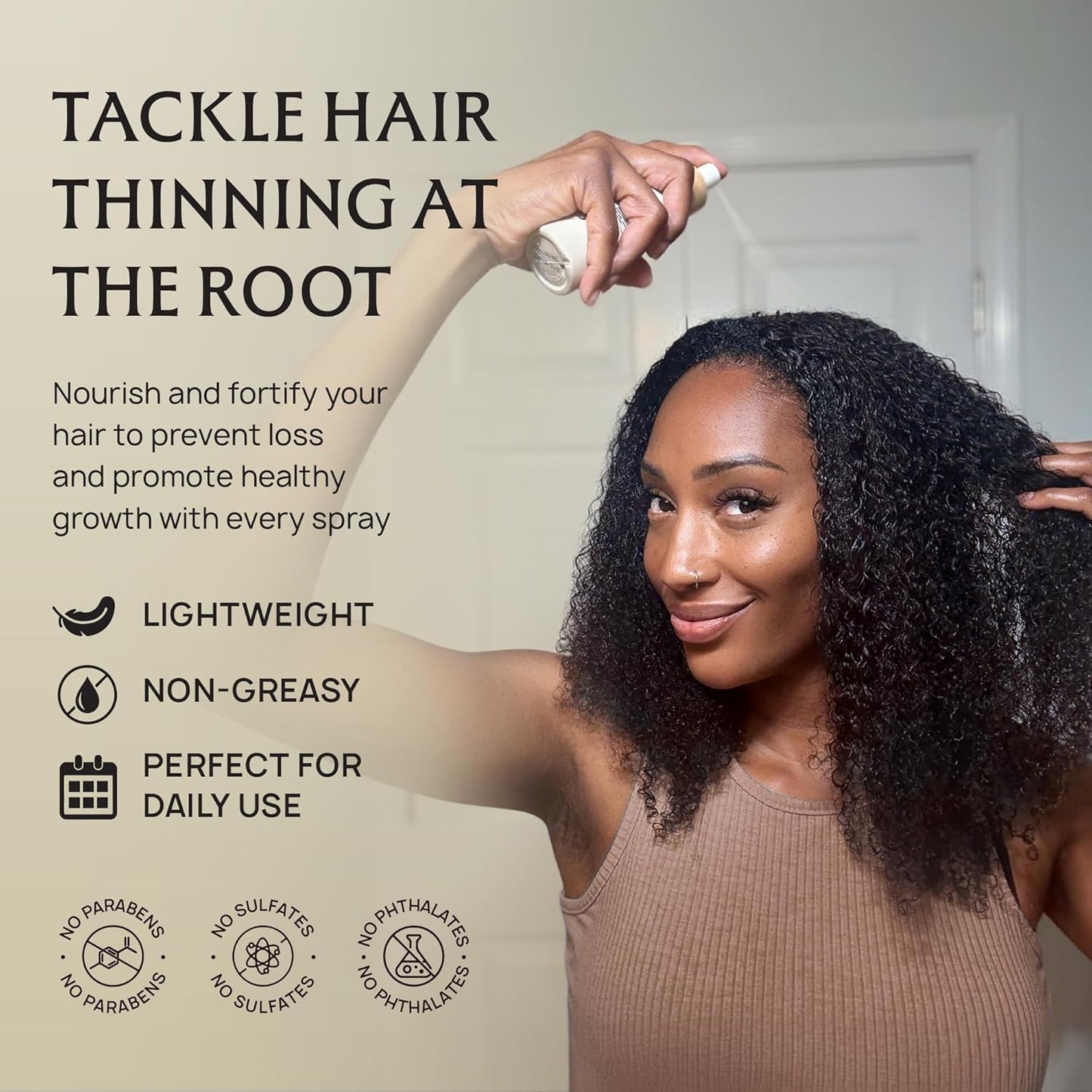 Hair Growth Oil Spray - 100% Pure Ingredients For Non Greasy, Thicker & Stronger Hair - Organic Batana, Castor, Biotin, Saw Palmetto, and Rosemary Oil Gifts for Men & Women Scalp - 4.1 Fl Oz