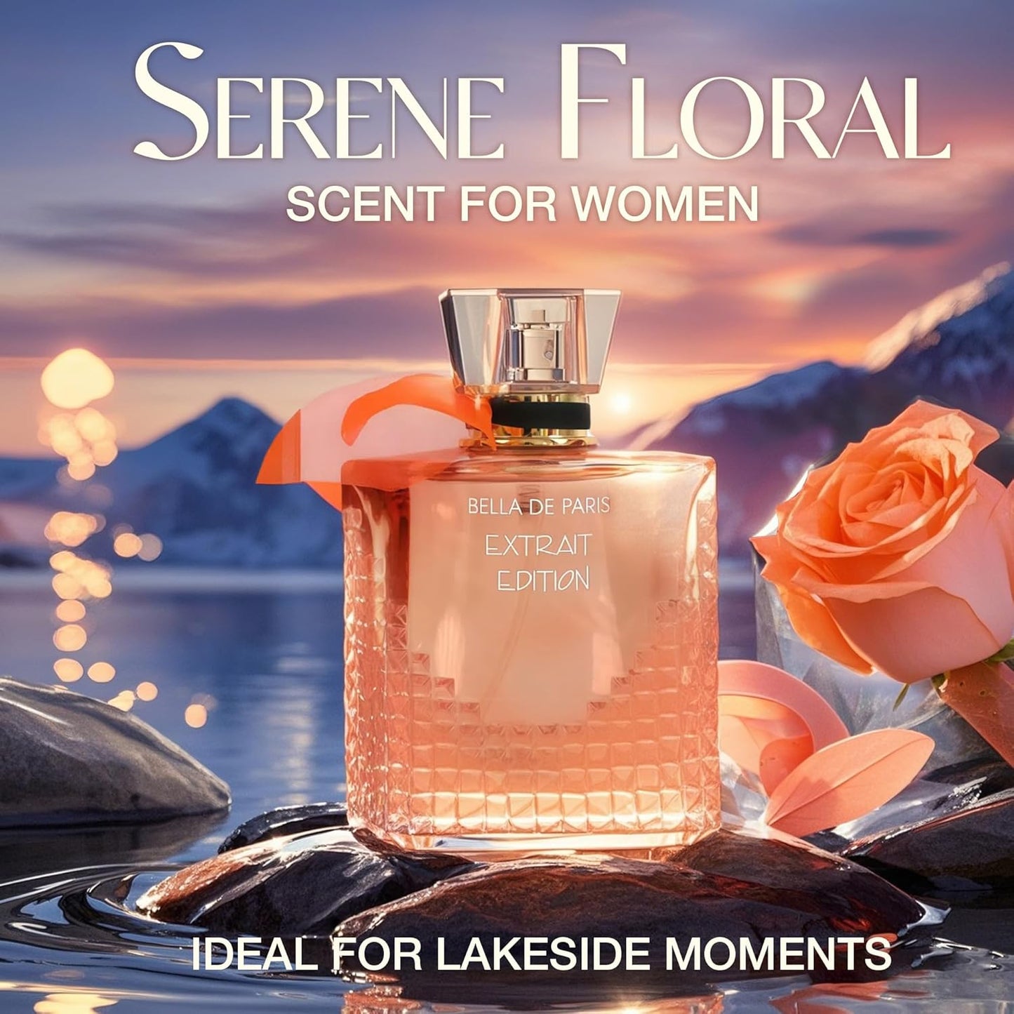 Bella De Paris EXT Women's Perfume Floral & Sweet Eau De Parfum Long Lasting Fragrance 3.4Fl Oz Cologne for Women Gift(3 Pack)