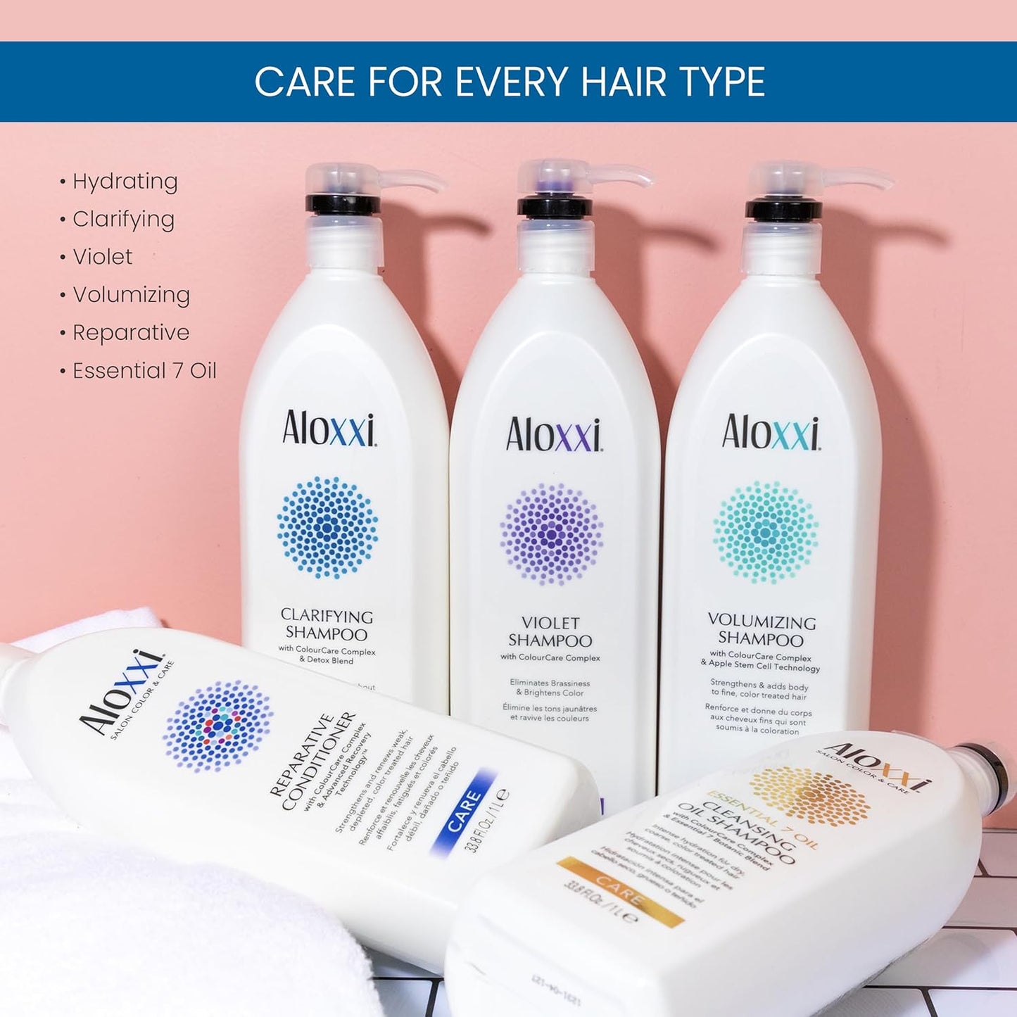 ALOXXI Clarifying Shampoo for Color-Treated Hair Gentle Hair Cleanser Removes Product Build-Up and Residue, 33.8 Fl Oz