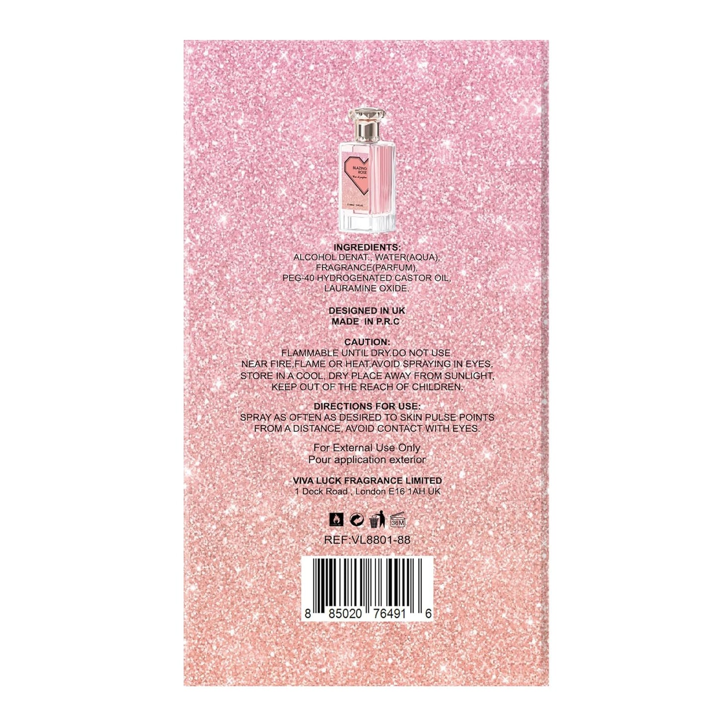 Hybrid & Company Women Blazing Pour Femme Eau De Parfum Vaporisateur Natural Spray 3.4 Fl Oz