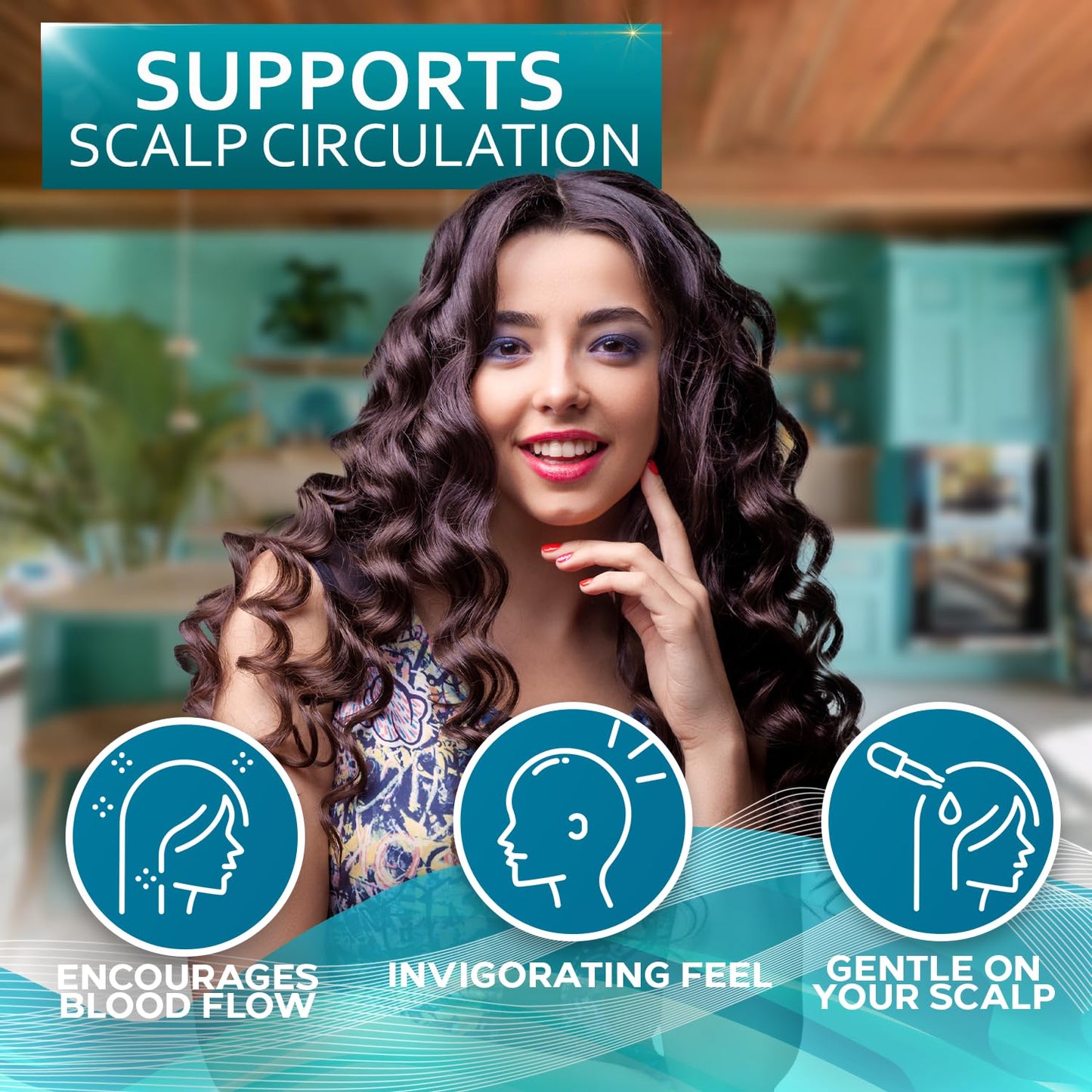 Rosemary Mint Oil Hair Serum - Thickening Products for Women and Men - Strengthening Treatment for Dry, Damaged, Frizzy Split Ends - Control Frizzy, Thinning and Curly Locks - Scalp Moisturizer