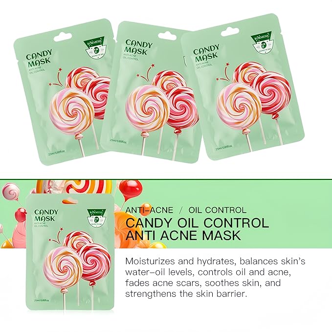 Facial mask Moisturizing face Mask - 10 Sheets, Deep Hydration, Improves Dry Skin, Sheet Mask, skincare for All Skin Types (COLOR-3)