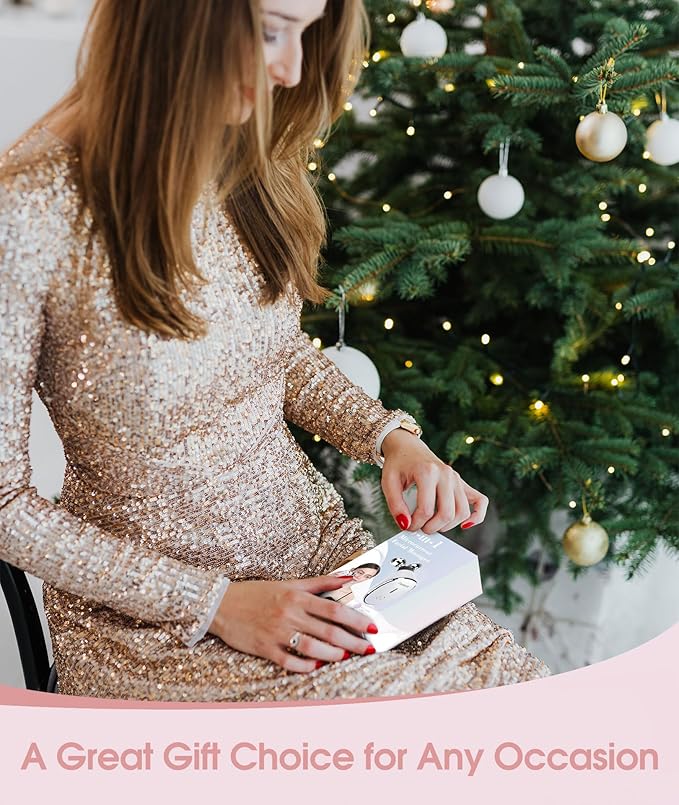 Microcurrent Facial Devices, Face Microcurrent Device, Facial Roller Massager for Double Chin, Boost Skin Care Products Absorption, Glossy White