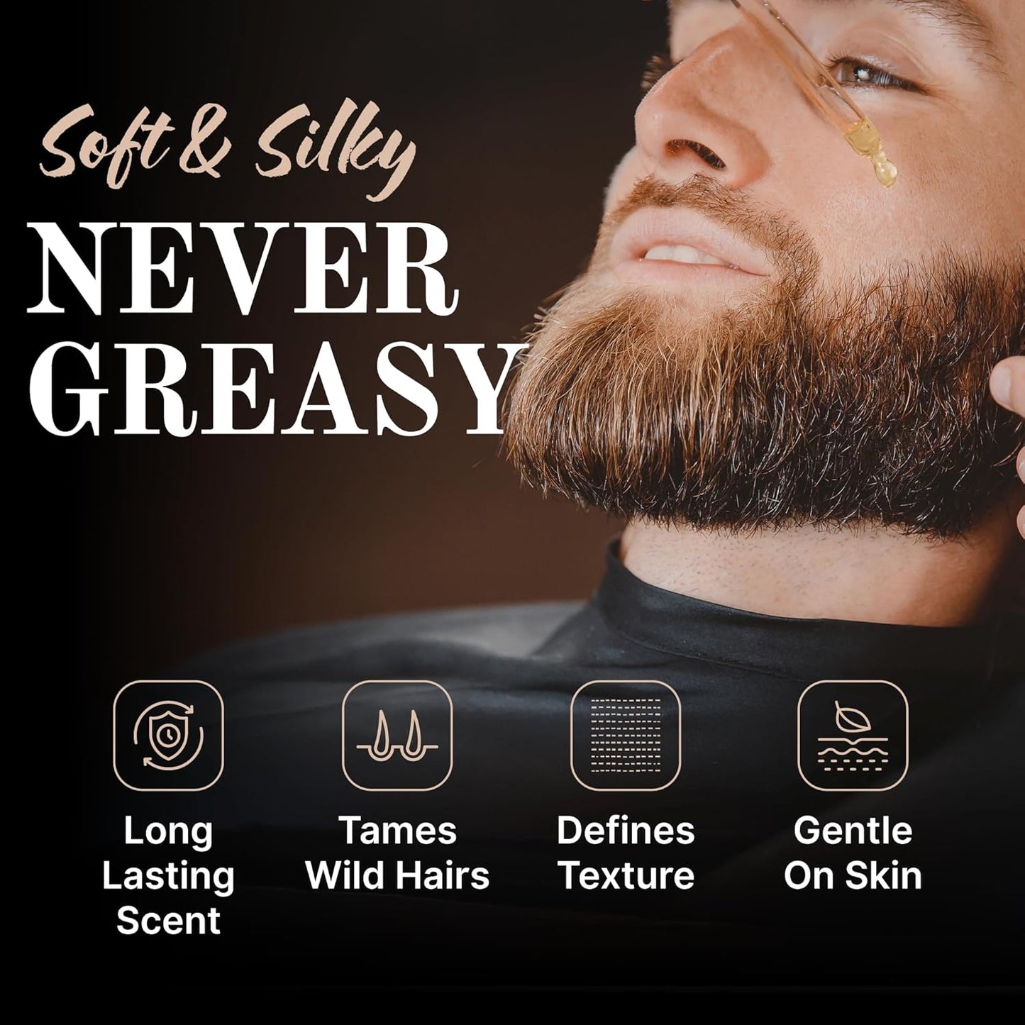 Tuscan Cooper's Baby Faced Beards Oil for Men - All Natural, Hydrating, Nourishing, Beard Softener and Conditioner Coconut, Jojoba, and Sweet Almond Moisture - Cranberry Citrus Spice