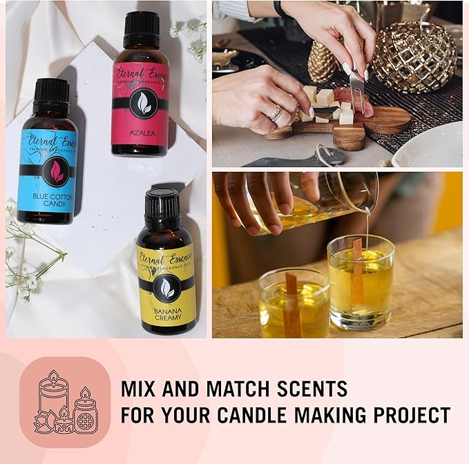 Eternal Essence Serenity Set of 6 Premium Fragrance Oils - Includes Ultra Green, Serene Oasis, Green Citrus Wood, Sea Salt, Appalachian Wind, and Fresh Citrus Aloe Leaf Scented Oils - 10ML