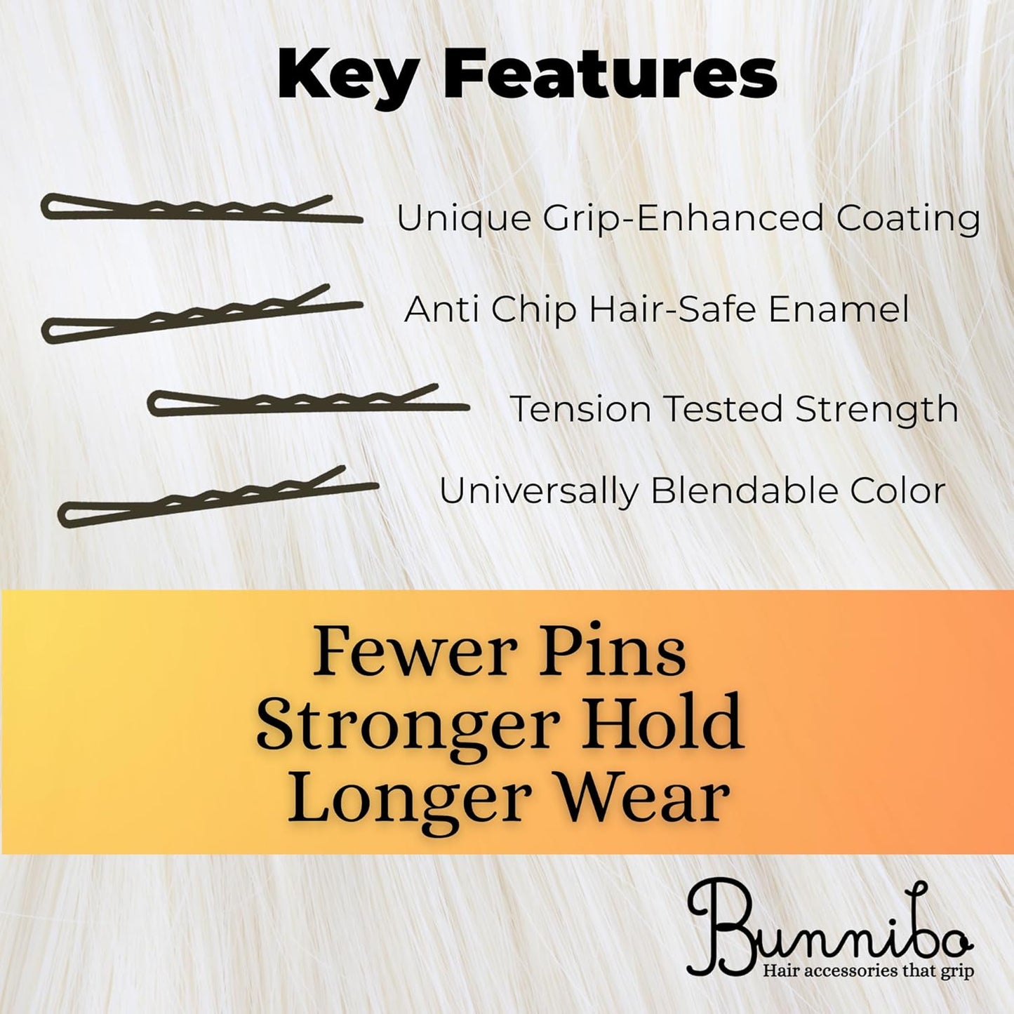 Non-Slip Bobby Pins for Women - Professional Hair Pin Tin for All Styles and Types, Thick, Thin, Secure Hairpins, Wedding, Bridal Accessories, Styling Set of 12 Large, Brown