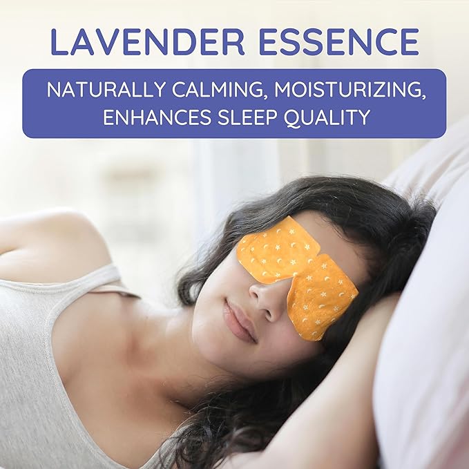 Naptuno 16 PCS Steam Eye Masks Disposable, Eye Fatigue Relief Self Heating Warming Eye Mask for Dry Eyes - Heated Sleep Mask Eyes SPA Relaxation, Office, Home, Travel Essentials with Aroma Stickers