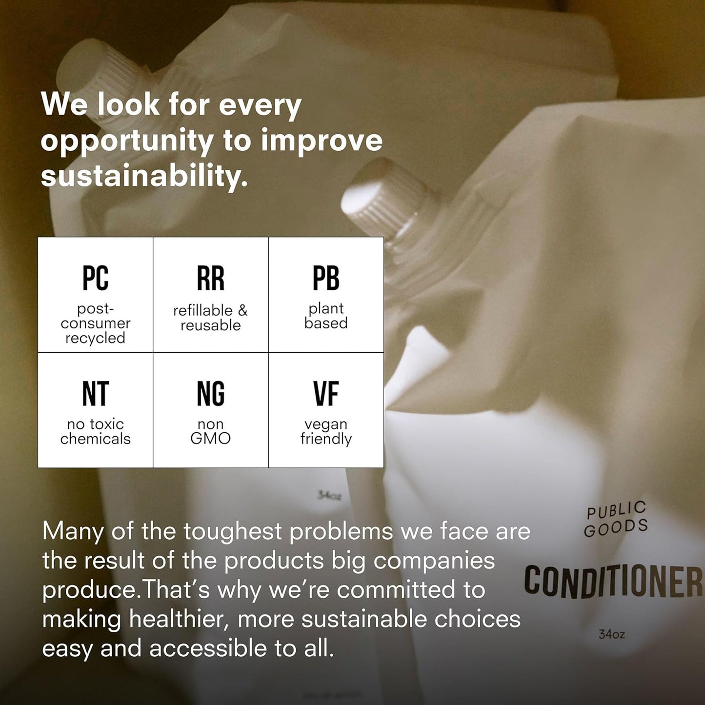 Public Goods Conditioner for Women & Men | Natural Conditioner to Protect & Moisturize Dry Hair | Made with Organic Essential Oils | Sulfate & Paraben Free | Vegan Friendly | 12 Fl Oz Bottle