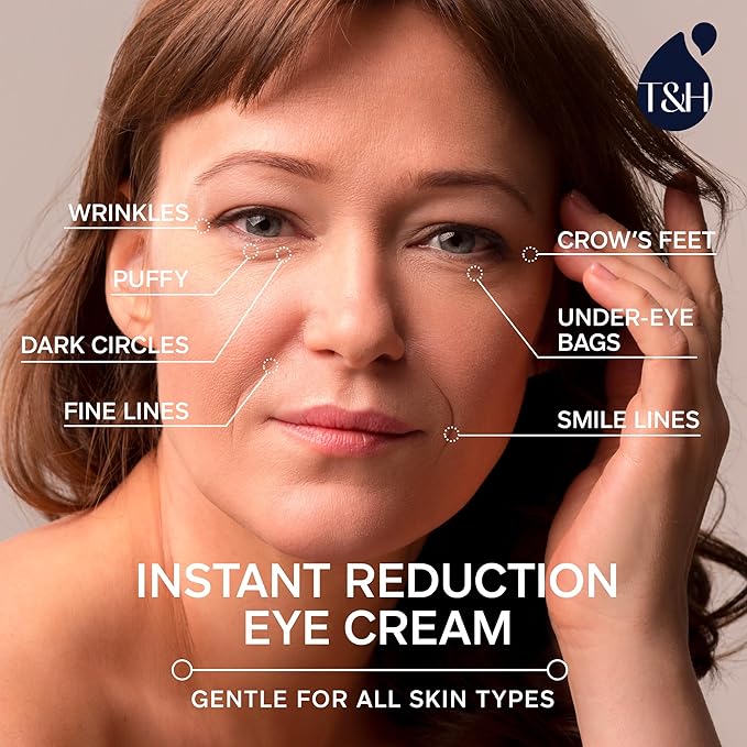 TEREZ & HONOR Anti-Aging Rapid Reduction Under-Eye Cream, Visibly and Instantly Reduces Wrinkles, Dark Circles and Eye Bags in 120 Seconds, Hydrates & Lifts Skin Rapid (0.34 fl.oz)