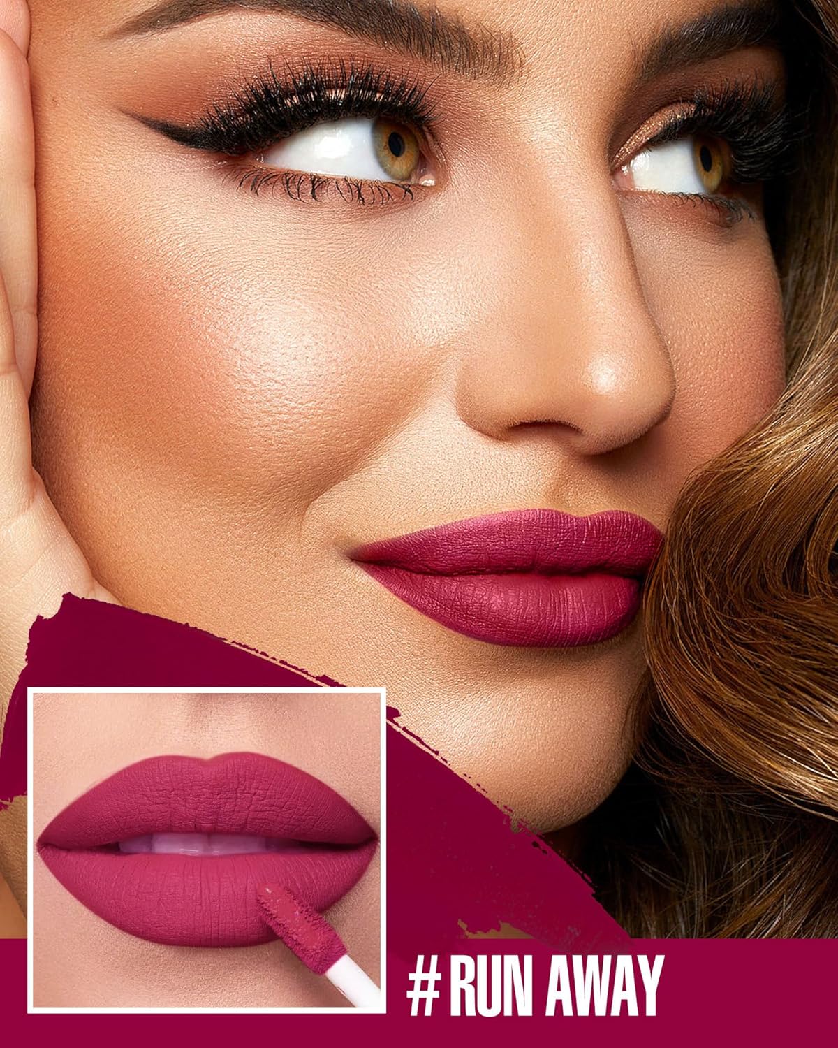 Burgundy Red Lipstick Long Lasting Lipsticks for Women Smudgeproof Transferproof Cruelty Free Lip Makeup, 909 Run Away