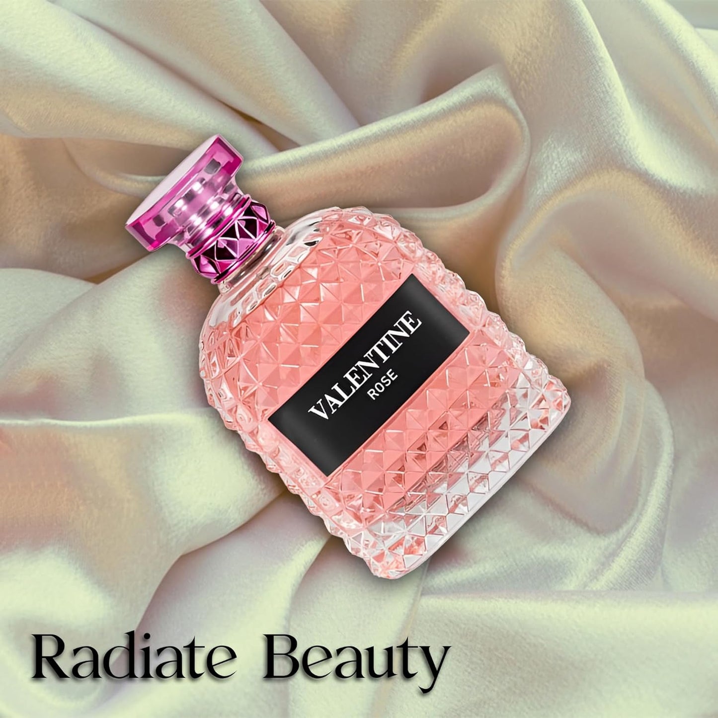 Valentine Rose Perfume for Women, Floral Notes Eau de Parfum Spray Casual Daily Cologne 3.4 Fluid Ounce/100Ml Women Fragrance Daytime & Casual Use, for all Skin Types