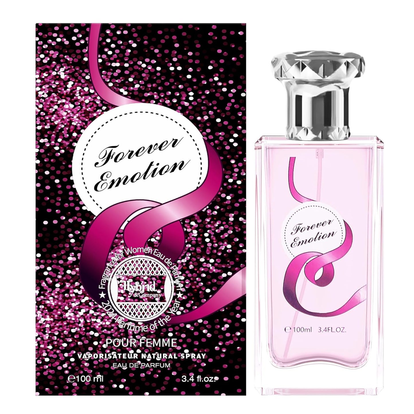 Hybrid & Company Women Forever Emotion Pour Femme Eau De Parfum Vaporisateur Natural Spray 3.4 Fl Oz