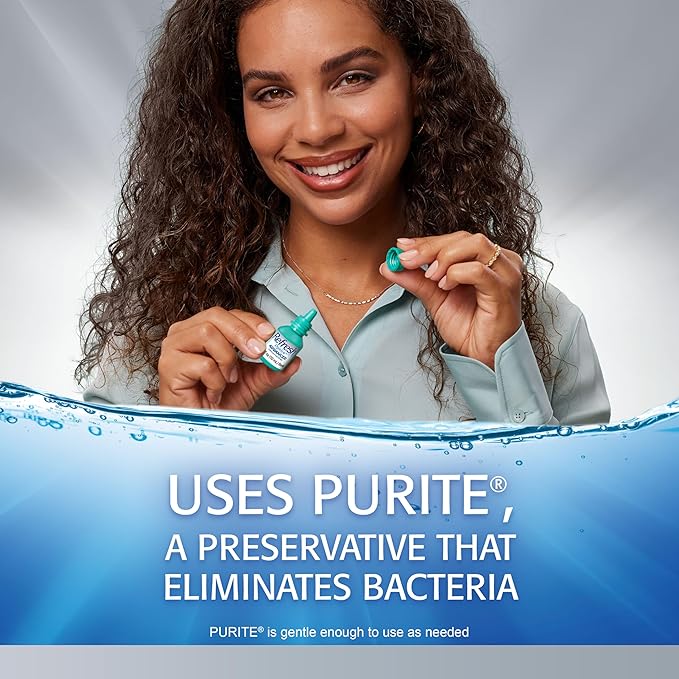 Refresh Optive Advanced Lubricant Eye Drops For Dry Eyes, 0.33 Fl Oz Sterile (2 Count)